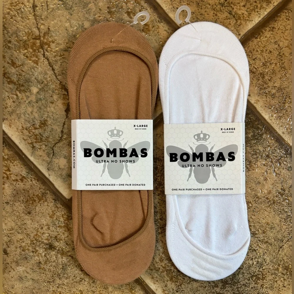 NWT *Bundle of 2 pairs* Bombas Ultra No Show Socks sz XL - Picture 1 of 5